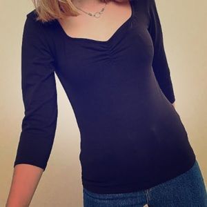 Express green sweetheart top